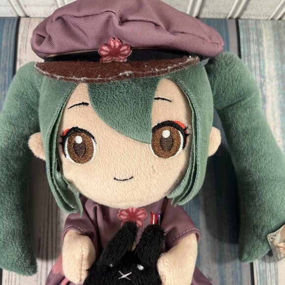 Taito Hatsune Miku Senbonzakura Plush Soft Stuffed Toy Fluffy Cherry Blossom PL7 - Picture 3 of 6